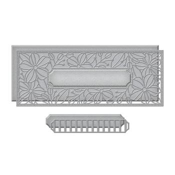 Spellbinders Die "Blossoming Slimline Etched" Stanzschablone