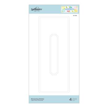 Spellbinders Die "Blossoming Slimline Etched" Stanzschablone