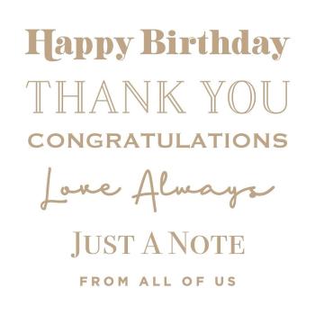 Spellbinders Hotfoil Plate - Essential Glimmer Sentiments Glimmer Hot Foil Plate