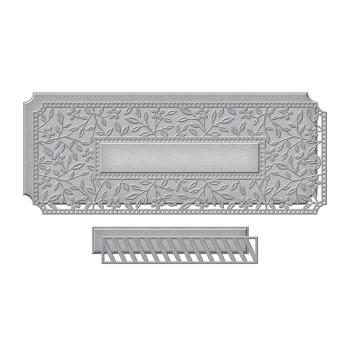 Spellbinders Die "Flowering Slimline Etched" Stanzschablone