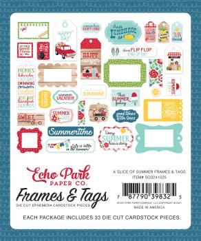Echo Park "A Slice Of Summer" Frames & Tags