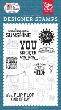 Echo Park Stempelset "Sending Sunshine" Clear Stamp