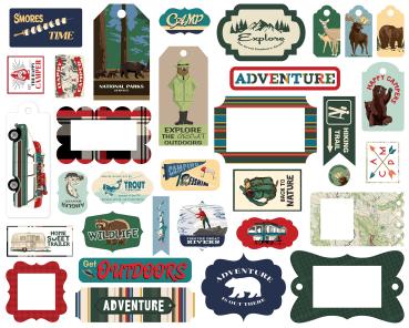 Carta Bella "Outdoor Adventures" Frames & Tags