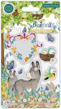Craft Consortium Bluebells and Buttercups Donkey Clear Stamps 