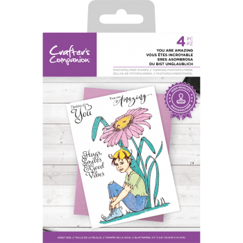 Crafters Companion - You Are Amazing - Clear Stamps