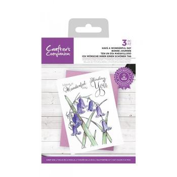 Crafters Companion - Have a Wonderful Day - Clear Stamps