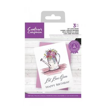 Crafters Companion - Let Love Grow - Clear Stamps