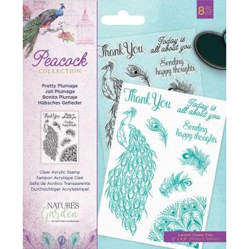 Crafters Companion - Pretty Plumage - Clear Stamps