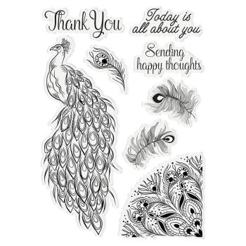 Crafters Companion - Pretty Plumage - Clear Stamps