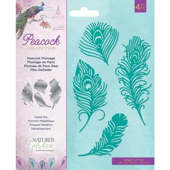 Crafters Companion -Peacock Plumage Dies - Stanze