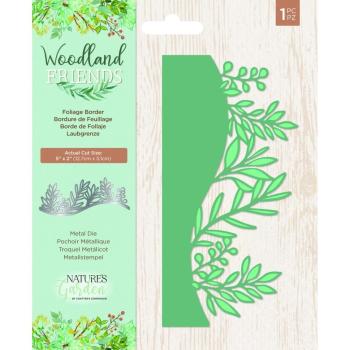 Crafters Companion - Woodland Friends Metal Dies Foliage Border  - Stanze