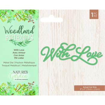 Crafters Companion - Woodland Friends Metal Dies With Love  - Stanze