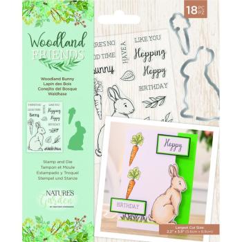 Crafters Companion - Woodland Friends Bunny  - Stanze & Stempel