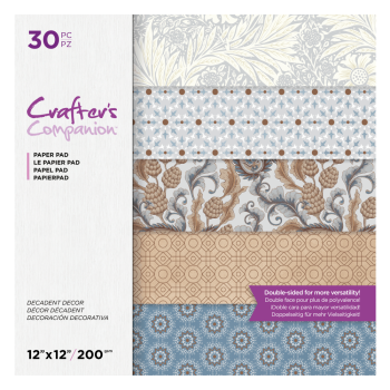 Crafters Companion - Decadent Decor - 12" Paper Pack