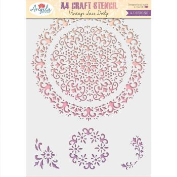 Creative Expressions - Vintage craft stencil Doily lace