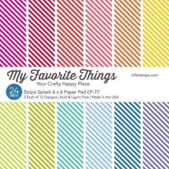 My Favorite Things Stripe Splash 6x6 Inch Paper Pad