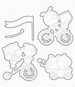 My Favorite Things Die-namics "Wheelie Great Friend" | Stanzschablone | Stanze | Craft Die