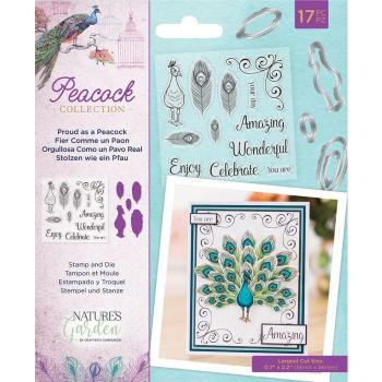Crafters Companion - Proud as a Peacock - Stanze & Stempel
