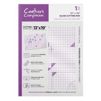 Crafters Companion - Glass 13x19 Inch Cutting Mat - 