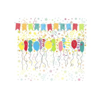 Polkadoodles Stencil Birthday Balloon - Schablone  (PD8139)