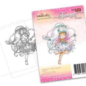 Polkadoodles Stempel "Serenity Daisy Dance" Clear Stamp-Set