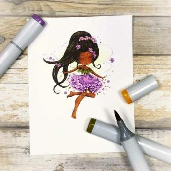 Polkadoodles Stempel "Serenity Daisy Dance" Clear Stamp-Set