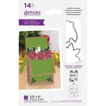 Gemini Poinsettia Delights Stamp & Die -Stempel & Stanze - Weihnachtsstern