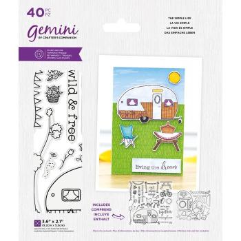 Gemini The Simple Life Stamp & Die -Stempel & Stanze - Wohnwagen