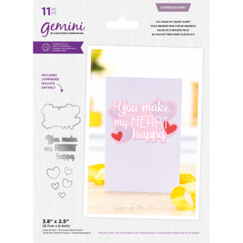Gemini Expressions You Make My Heart Happy Metal Dies - Stanze - 