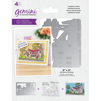 Gemini Charming Church Stamp & Die -Stempel & Stanze - Kirche