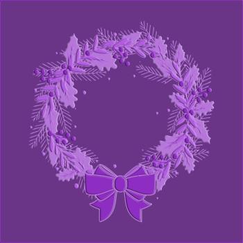 Gemini Rustic Wreath 3D Embossing Folder - Prägeschablone 3D - Kranz