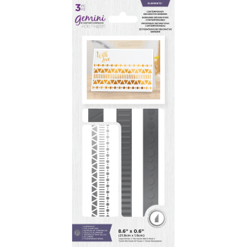 Gemini Foil Stamp  i Foil Stamp Die Elements Contemporary Decorative Borders  -  Hotfoil - 