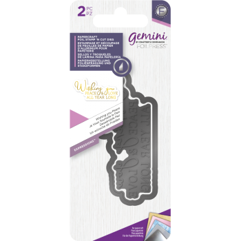 Gemini Foil Stamp ‘N’ Cut Die Elements Wishing you Peace - Hotfoil & Stanze - 