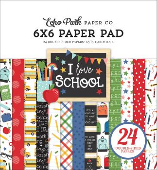 Echo Park "I Love School" 6x6" Paper Pad