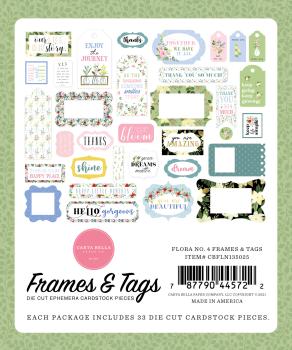 Carta Bella "Flora No.4" Frames & Tags