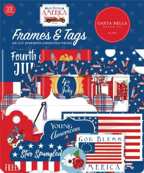 Carta Bella "God Bless America" Frames & Tags