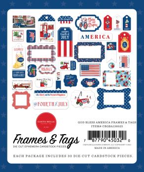 Carta Bella "God Bless America" Frames & Tags