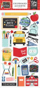 Echo Park "I Love School" Chipboard - Sticker