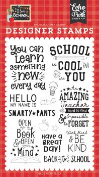 Echo Park Stempelset "School is Cool" Clear Stamp