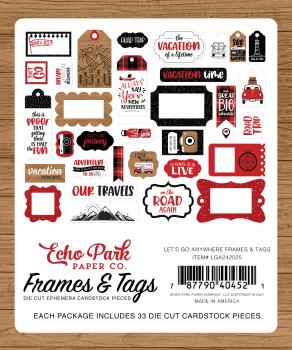 Echo Park "Let's Go Anywhere" Frames & Tags