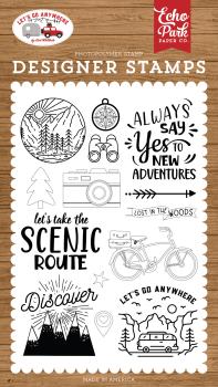 Echo Park Stempelset "New Adventures" Clear Stamp