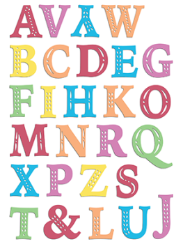 LDRS-Creative Chloe Alpha Uppercase Clear Stamps