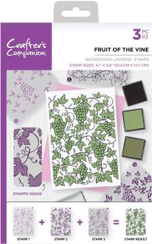 Crafters Companion - Fruit of the Vine - Clear Stamps Layering - 3D Effekt-Stempel