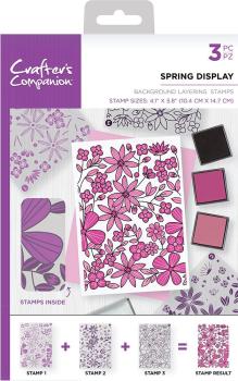 Crafters Companion - Spring Display - Clear Stamps Layering - 3D Effekt-Stempel