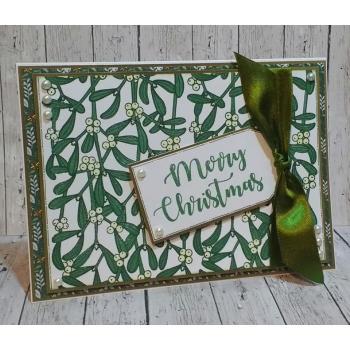 Crafters Companion - Mistletoe Moments  - Clear Stamps Layering - 3D Effekt-Stempel