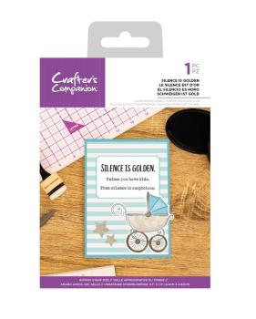 Crafters Companion - Silence is Golden - Clear Stamps