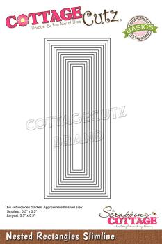 Scrapping Cottage Die - Nested Rectangles Slimline