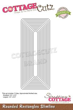 Scrapping Cottage Die - Rounded Rectangles Slimline