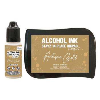 Couture Creations Stayz in Place Alcohol Ink  Pearlescent - Stempelkissen Perlglanz  Antique Gold