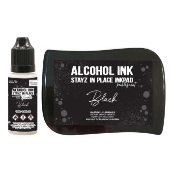 Couture Creations Stayz in Place Alcohol Ink  Pearlescent - Stempelkissen Perlglanz Jet Black 